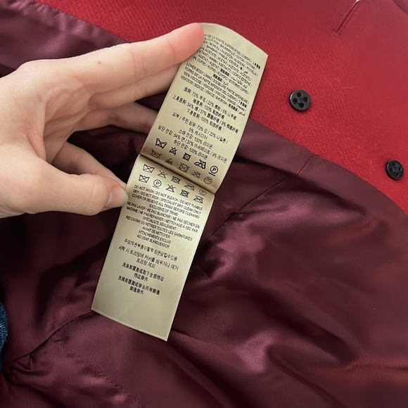 Red Burberry Coat - Us size 2 - Picture 7 of 12
